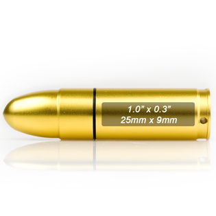 USB keychain - bullet imprint size